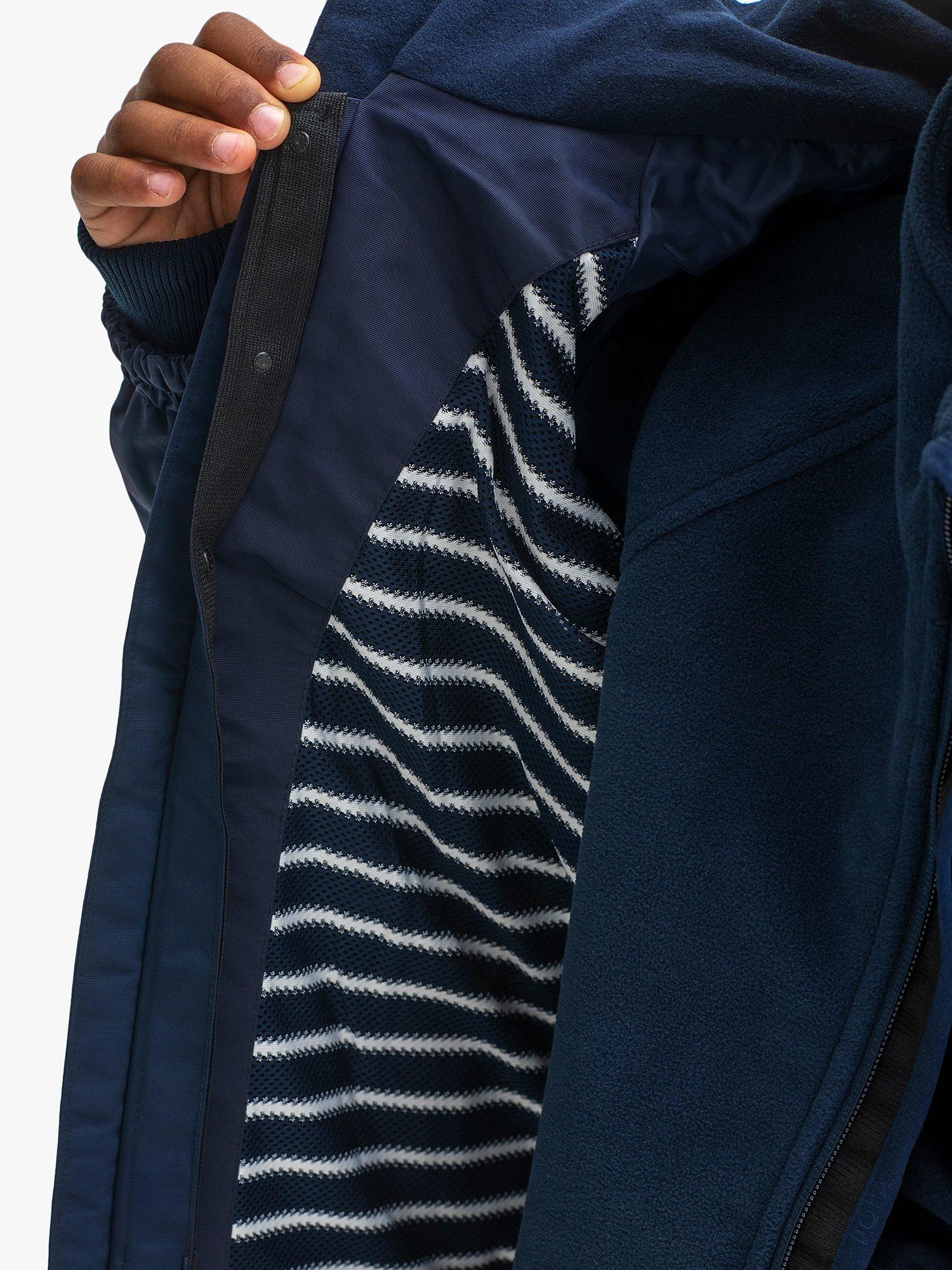 Product image 5 of 6, which shows Polarn O. Pyret Kids' Wind & Waterproof Shell Coat, Blue, 10-11 years