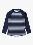 Polarn O. Pyret Kids' UPF50 Stripe Swim Rash Top