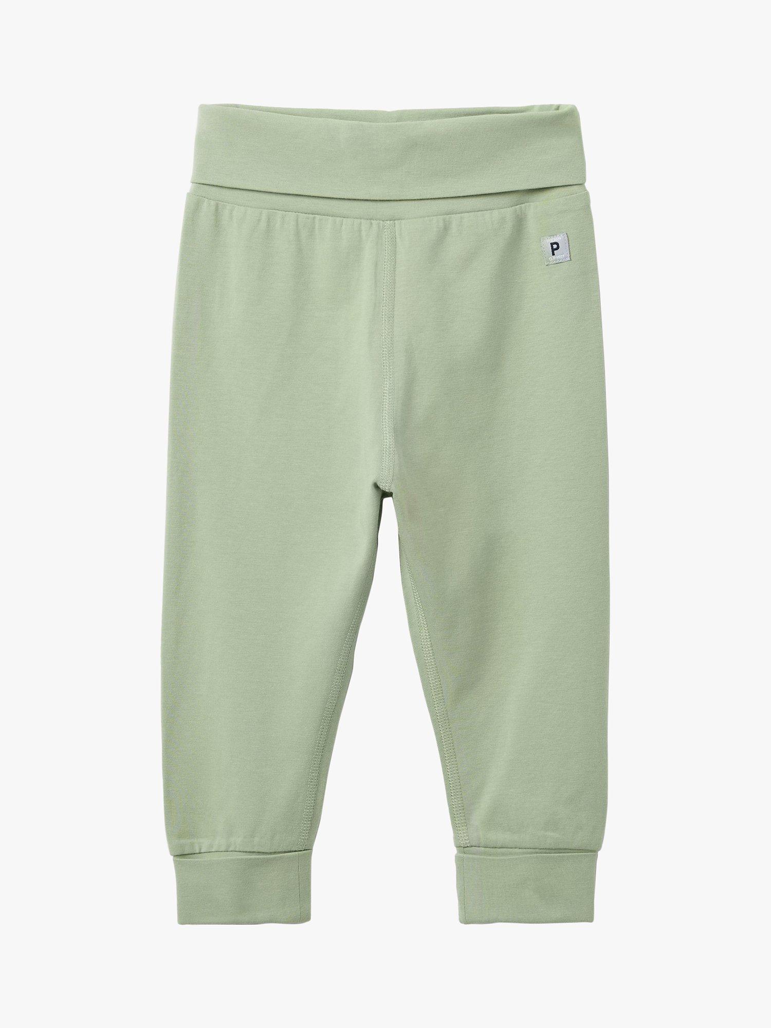Polarn O. Pyret Baby GOTS Organic Cotton Joggers, Green
