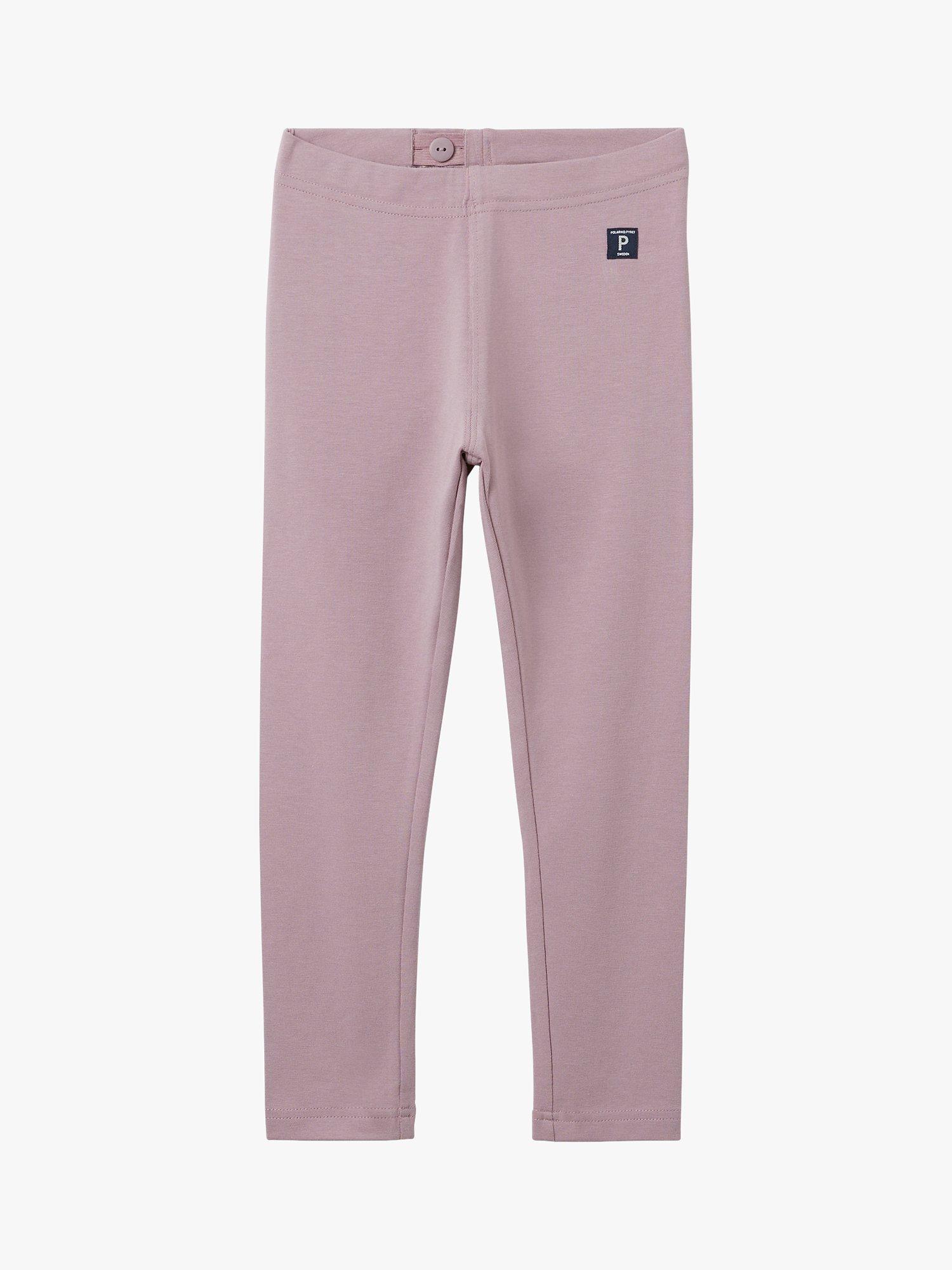 Polarn O. Pyret Children's GOTS Organic Cotton Leggings, Purple