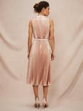 Phase Eight Simara Sequin Dress, Rose Gold