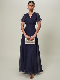Phase Eight Arwen Silk Maxi Dress, Navy, Navy