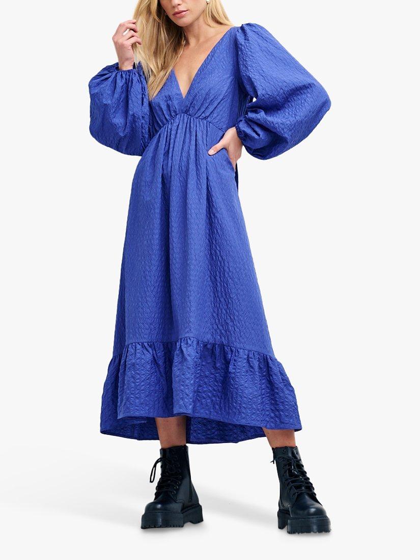 Nobody's Child Ammie Seersucker Midi Dress, Blue