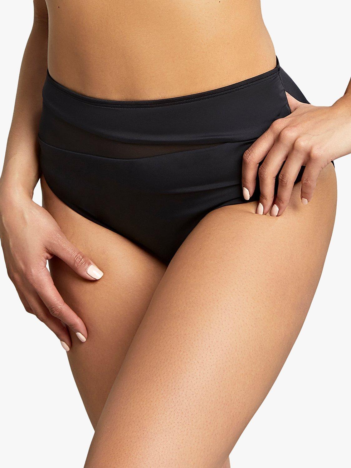 Panache Serenity Mid Rise Bikini Bottoms, Noir