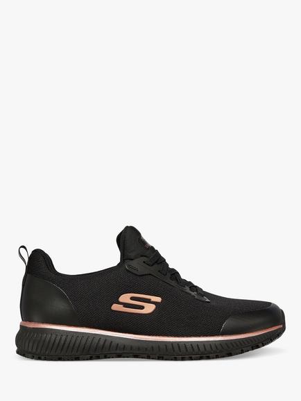 Skechers Squad SR Occupational Shoes, Black, Black