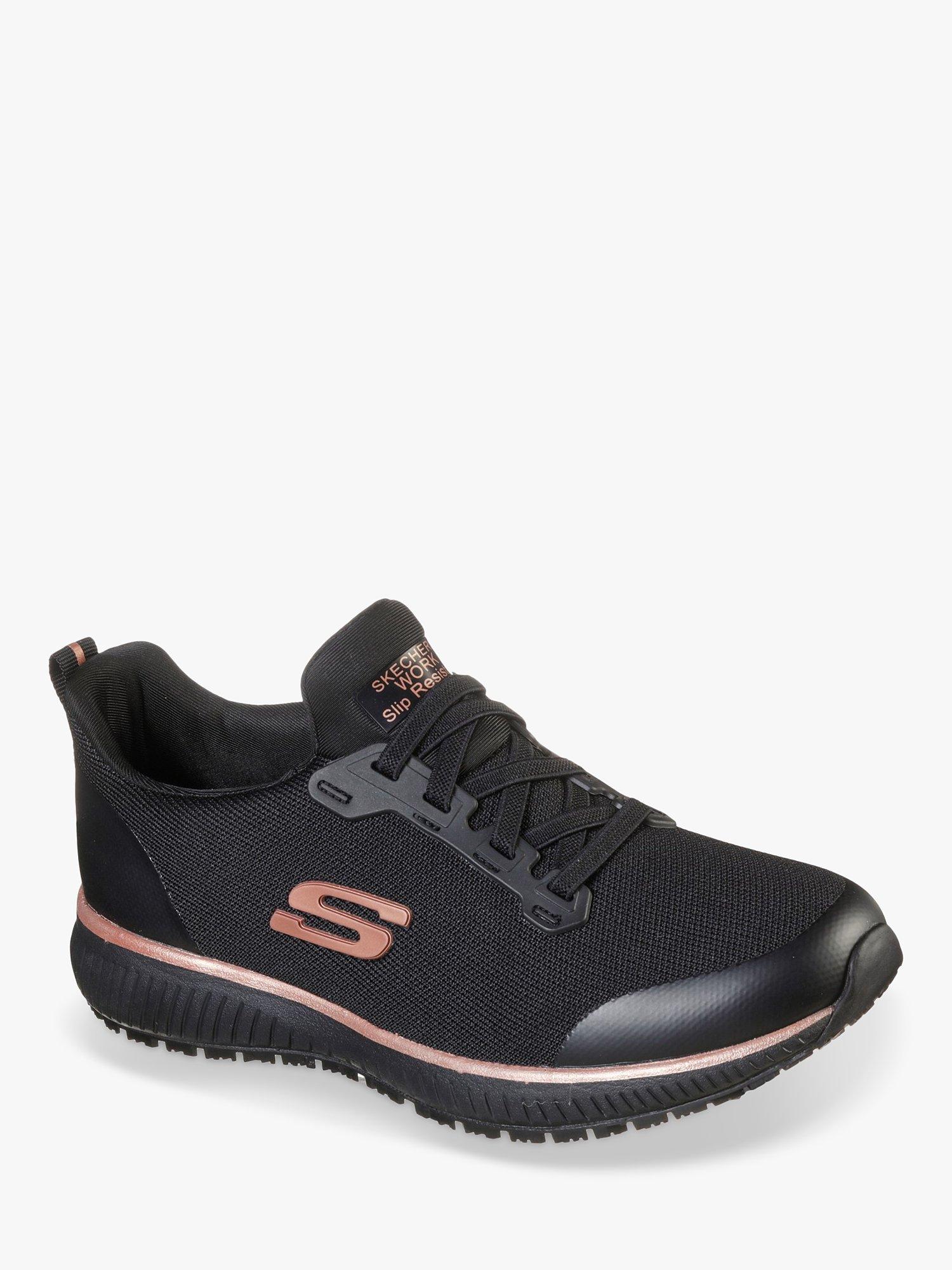 Product image 2 of 3, which shows Skechers Squad SR Occupational Shoes, Black, 6