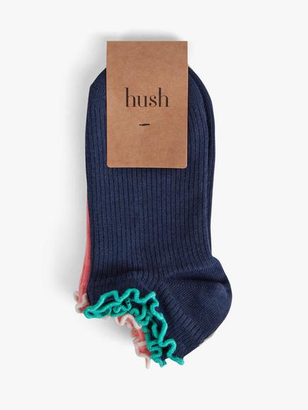 HUSH Alonna Cotton Socks, Pack of 2, Multi, Multi