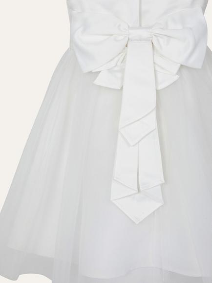 Monsoon Baby Sew Tulle Bridesmaids Dress - view 2, Ivory
