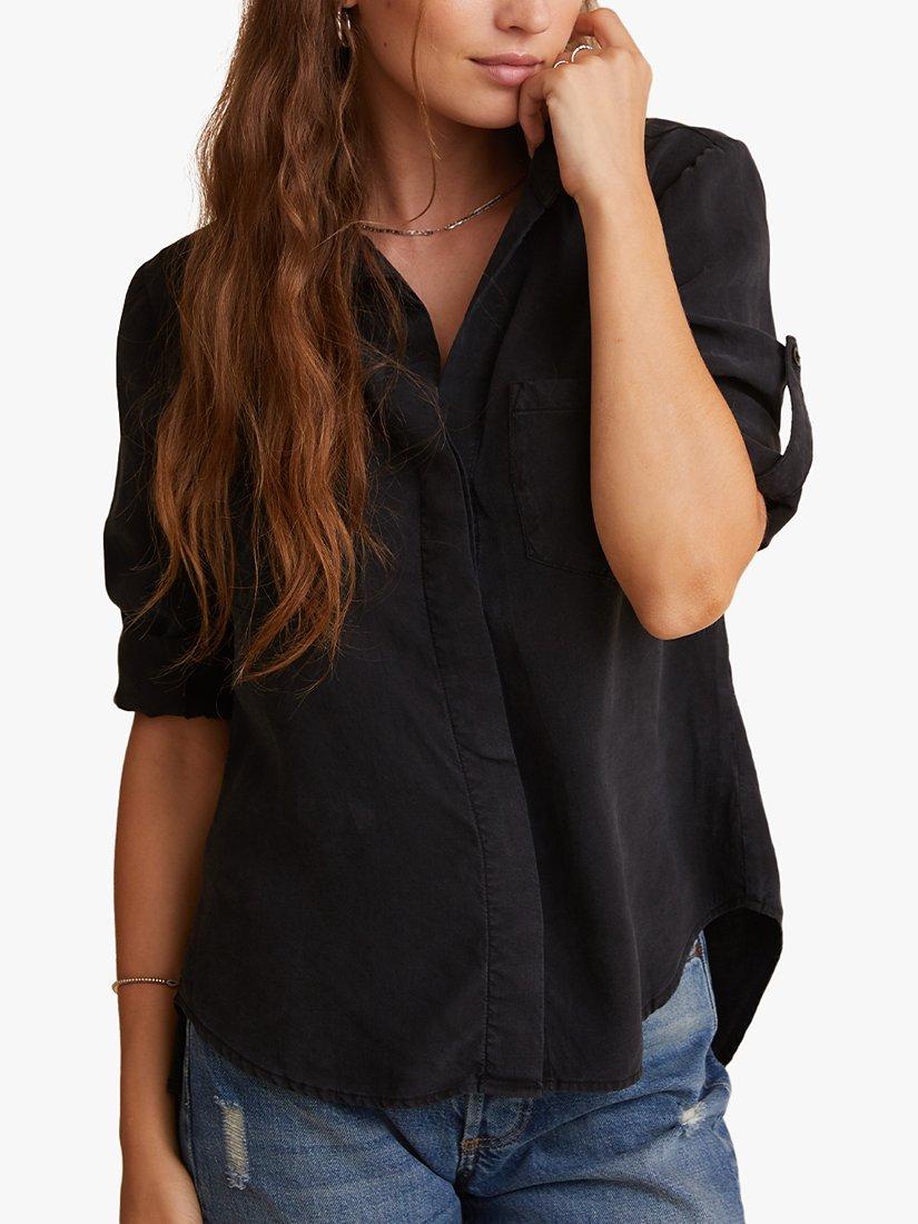 Bella Dahl Split Button Down Shirt, Vintage Black, S