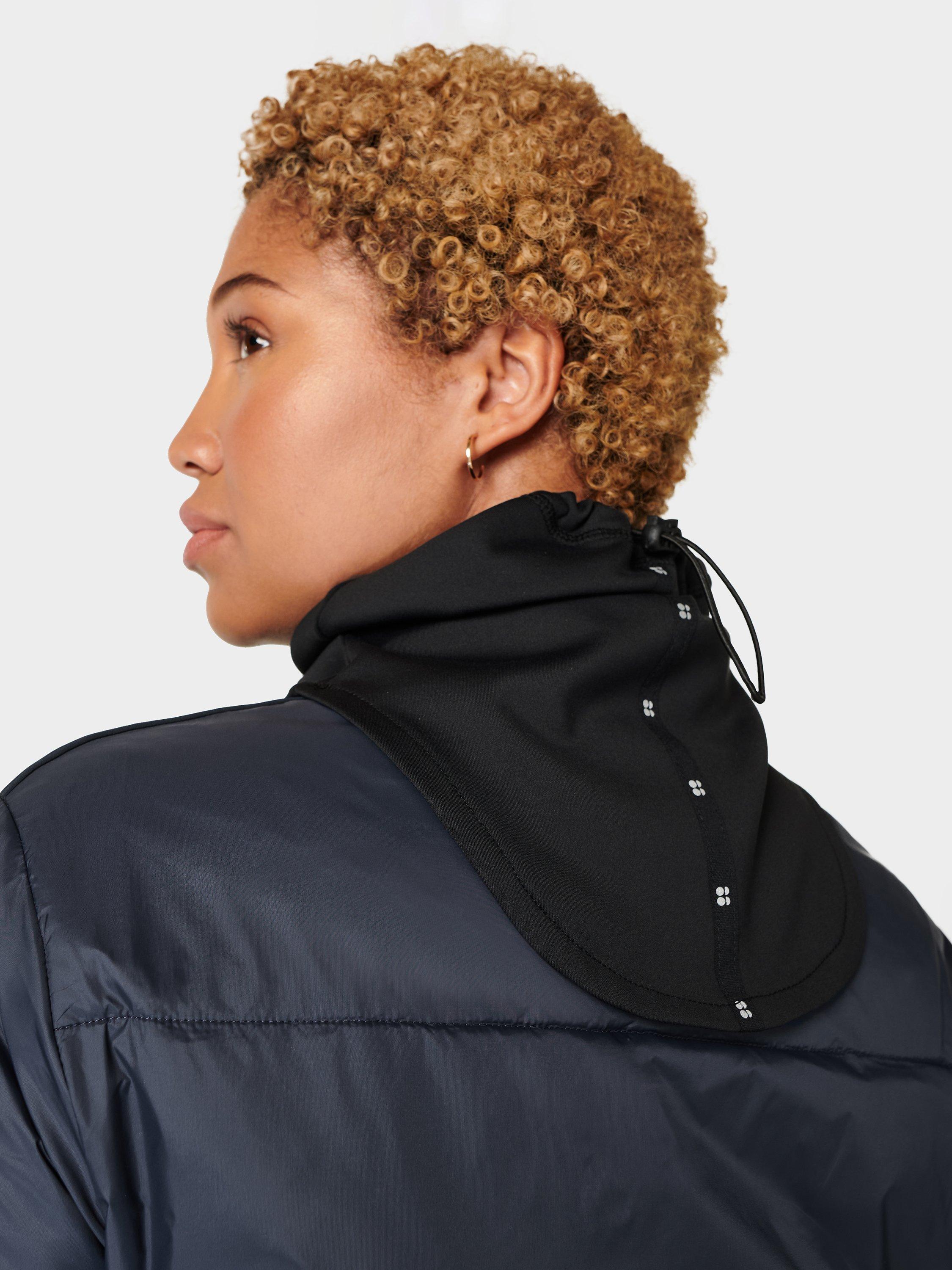 Product image 3 of 4, which shows Sweaty Betty Therma Running Neckwarmer, Black, One Size