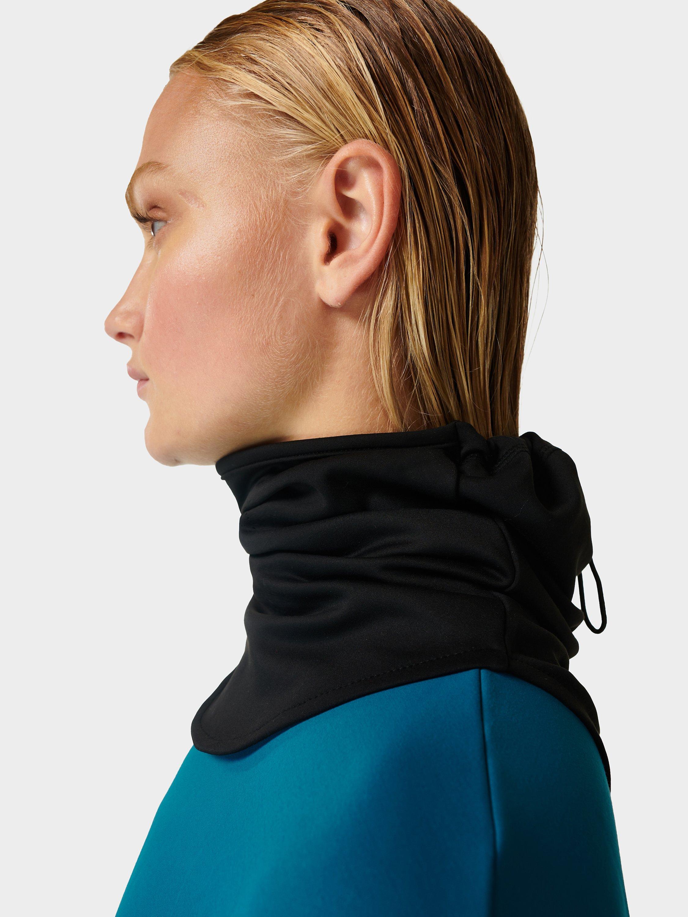Product image 4 of 4, which shows Sweaty Betty Therma Running Neckwarmer, Black, One Size
