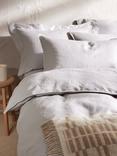 John Lewis Comfy & Relaxed Washed Linen Bedding, Pale Grey