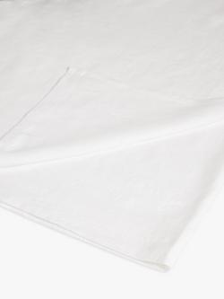 John Lewis Comfy & Relaxed Washed Linen Flat Sheets, Oyster White