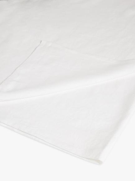 John Lewis Washed Linen Flat Sheet, Oyster White