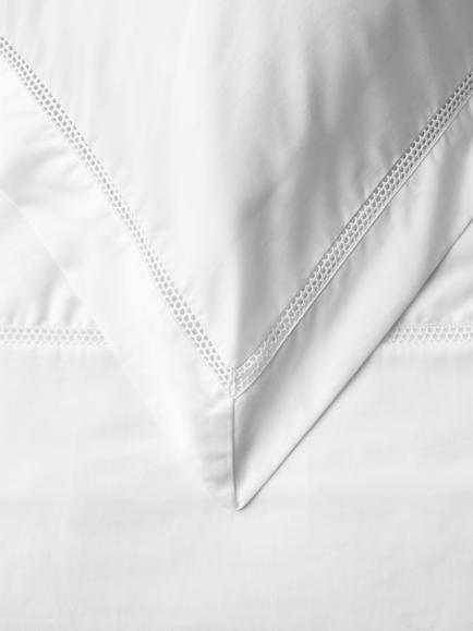 John Lewis Harper Pure Cotton Sateen Bedding, 400 Thread Count - view 2, White