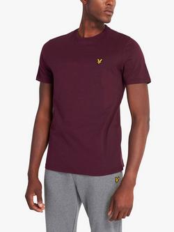 Lyle & Scott Short Sleeve T-Shirt, Burgundy, Burgundy