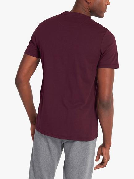 Lyle & Scott Short Sleeve T-Shirt, Burgundy - view 2, Burgundy