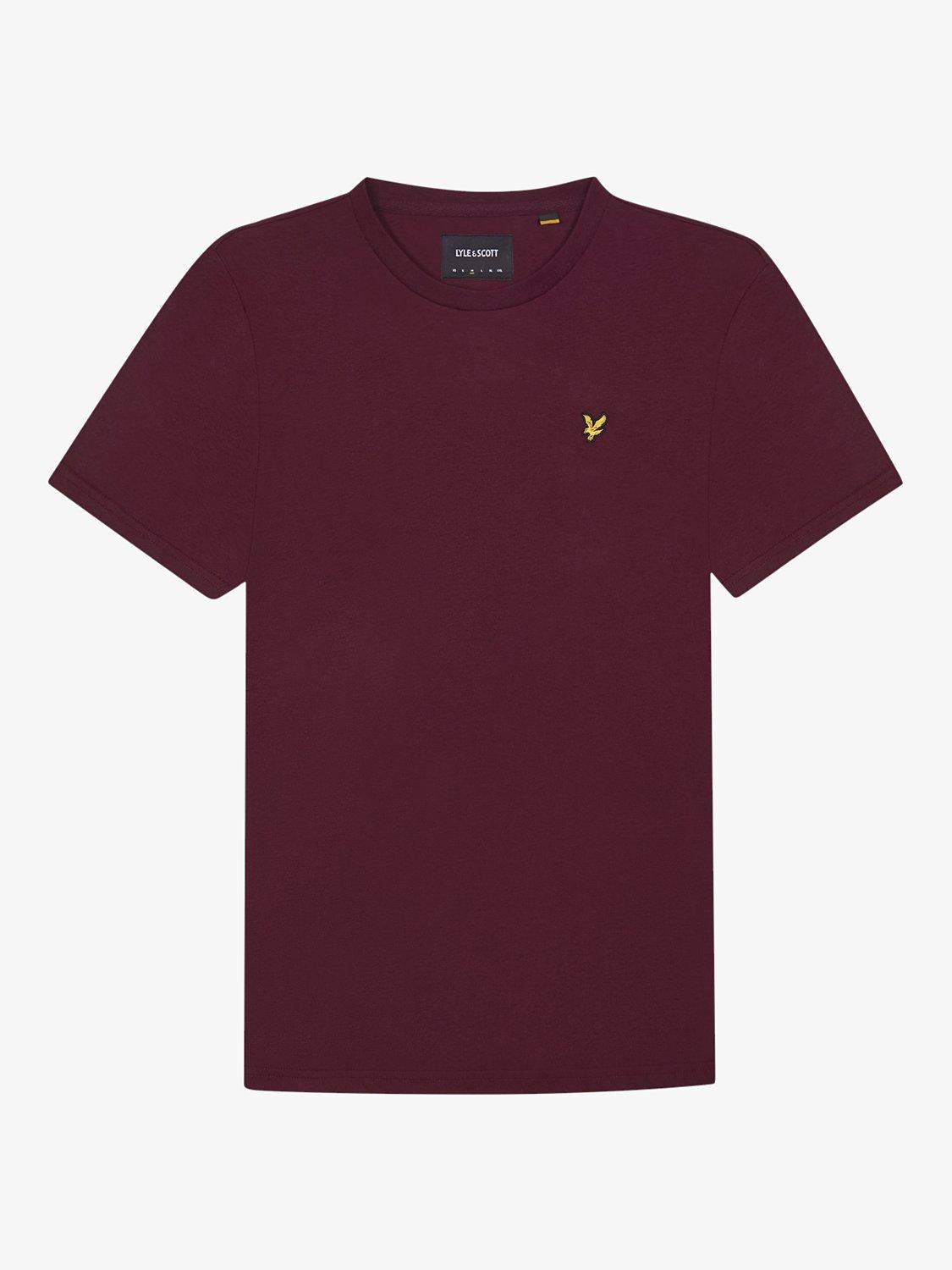 Lyle & Scott Short Sleeve T-Shirt, Burgundy, XS