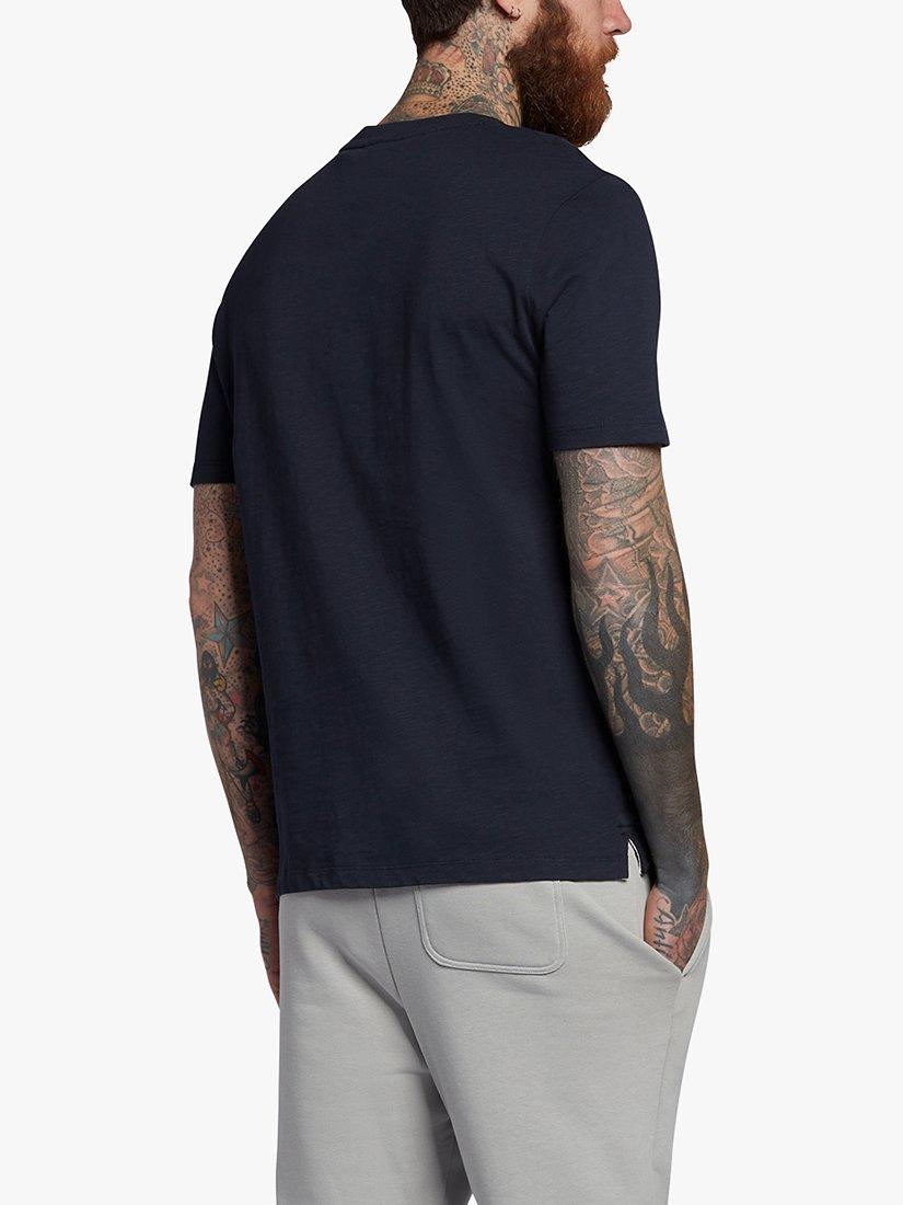 Product image 2 of 5, which shows Lyle & Scott Slub Short Sleeve T-Shirt, Navy, XS