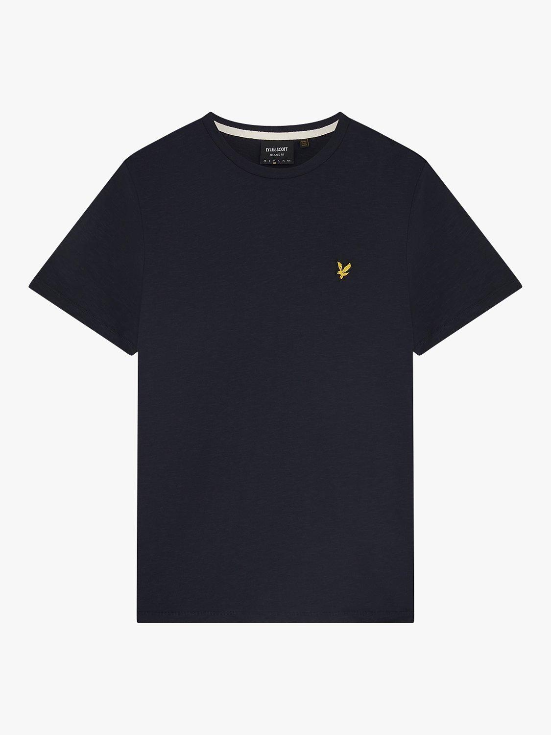 Product image 3 of 5, which shows Lyle & Scott Slub Short Sleeve T-Shirt, Navy, XS