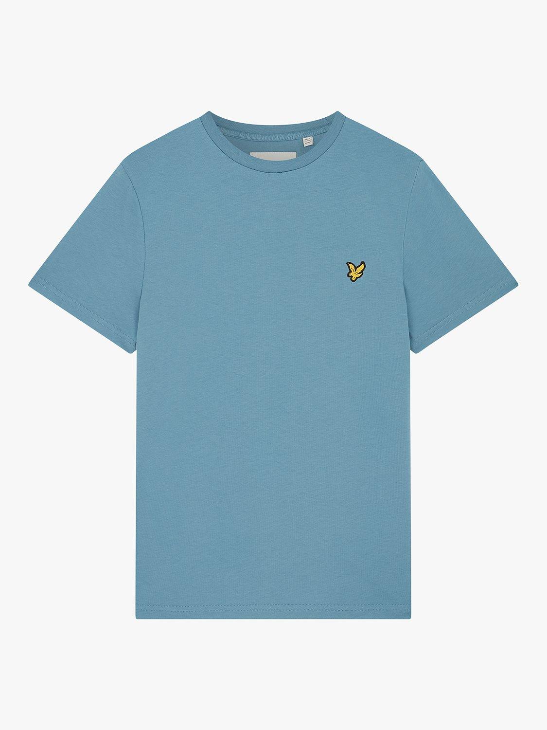 Lyle & Scott Plain Cotton T-Shirt, Skipton Blue