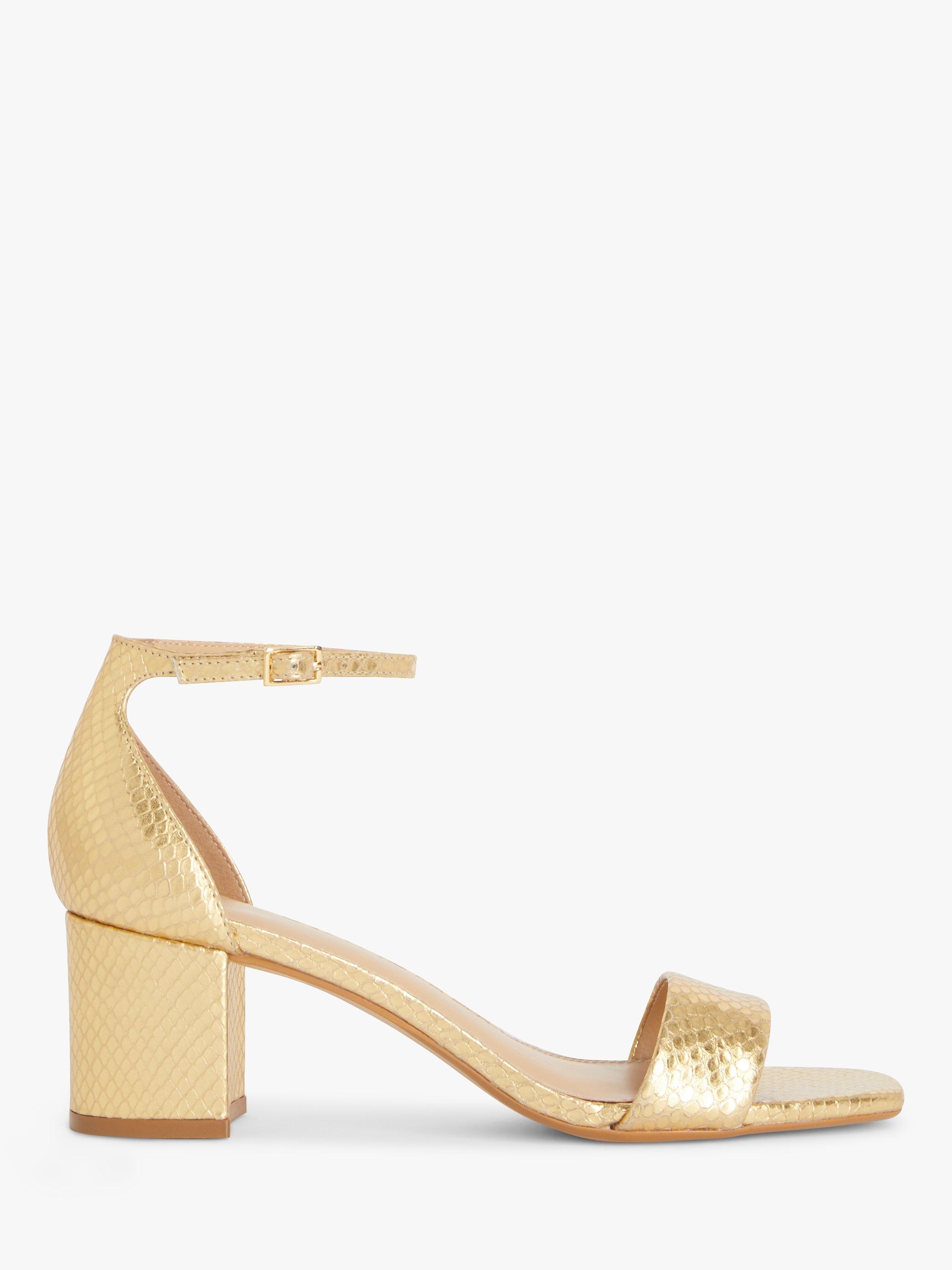 John Lewis Marvelous Leather Block Heel Sandals