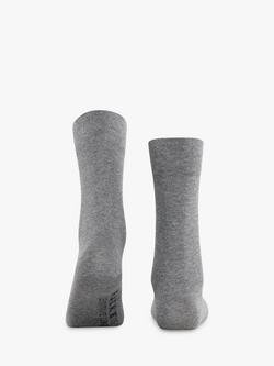 FALKE Sensitive London Cotton Rich Ankle Socks - view 2, Grey Mix