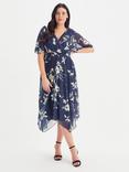 Scarlett & Jo Julie Floral Dress, Navy/Cream