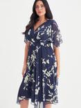 Scarlett & Jo Julie Floral Dress, Navy/Cream