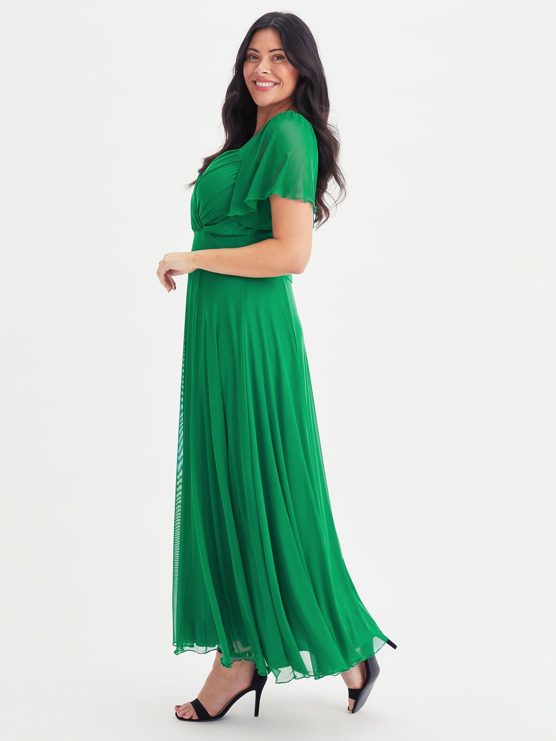 Product image 3 of 4, which shows Scarlett & Jo Kemi Maxi Dress, Bright Green, 20