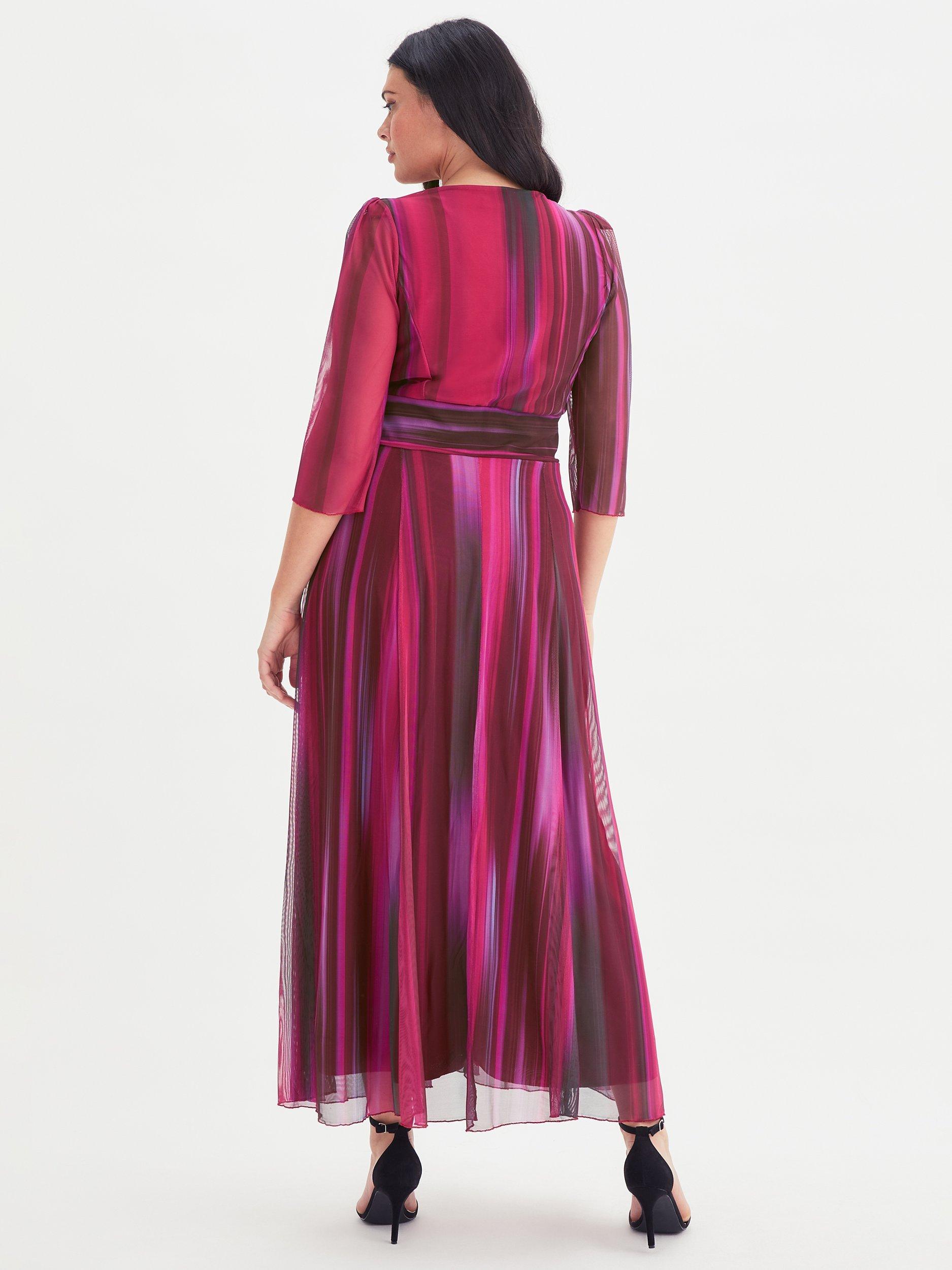 Product image 4 of 4, which shows Scarlett & Jo Verity Maxi Gown Dress, Wine, 12