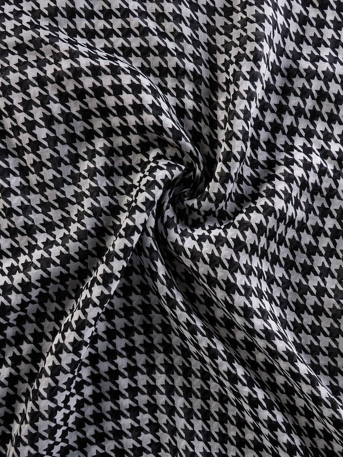 Product image 2 of 2, which shows Aab Houndstooth Hijab, Black/Multi