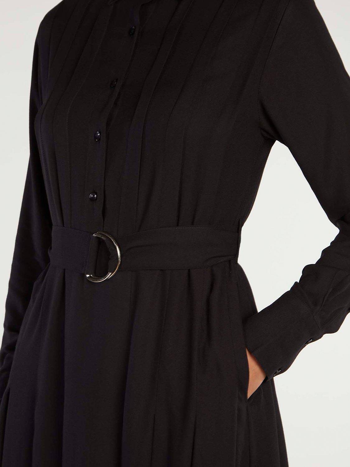 Product image 5 of 5, which shows Aab Pleated Shirt Dress, Black, S