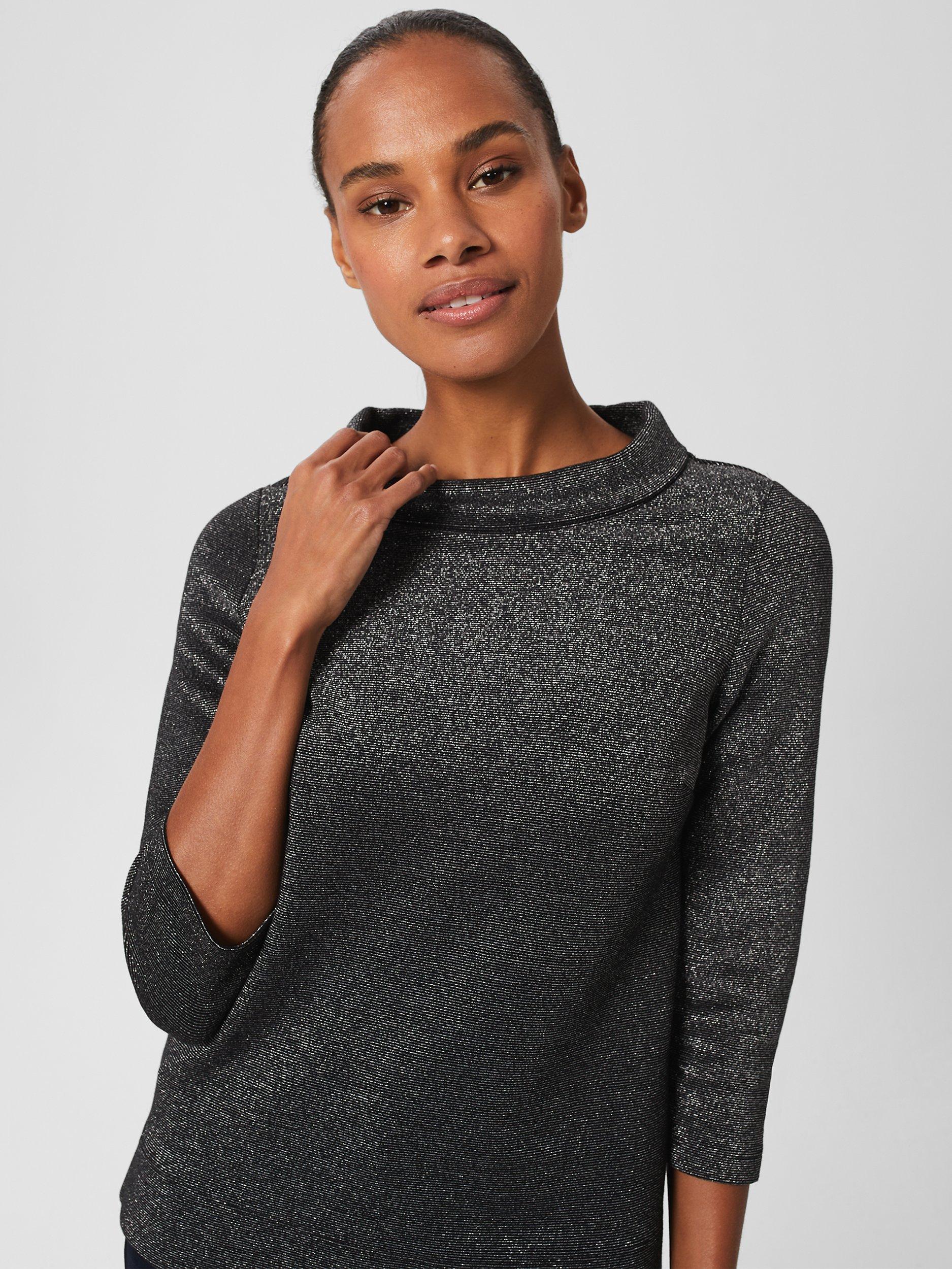 Hobbs Betsy Sparkle Roll Neck Top