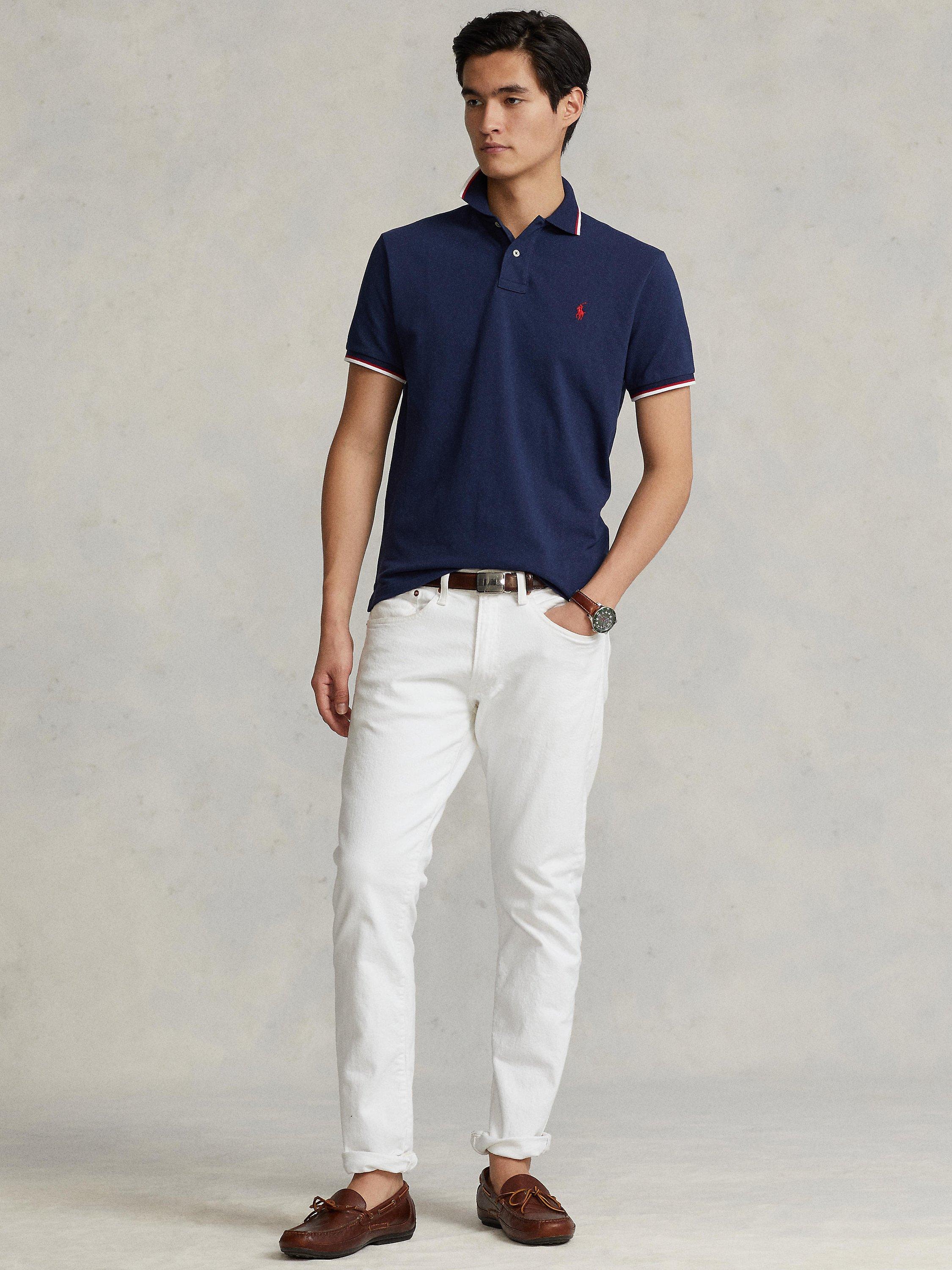 Ralph lauren tipped polo shirt deals
