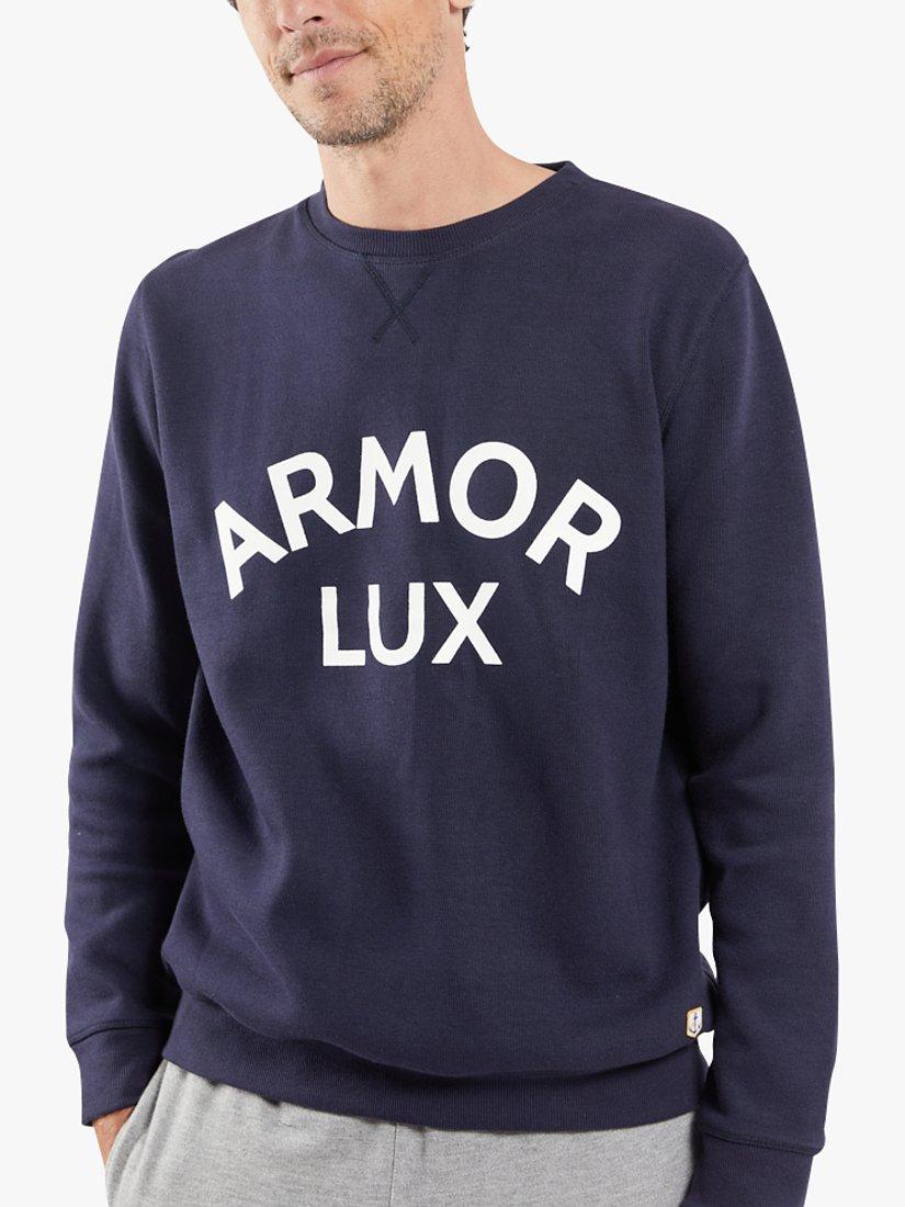 Armor Lux Crew Logo Sweatshirt, Marine Deep/Armorlux