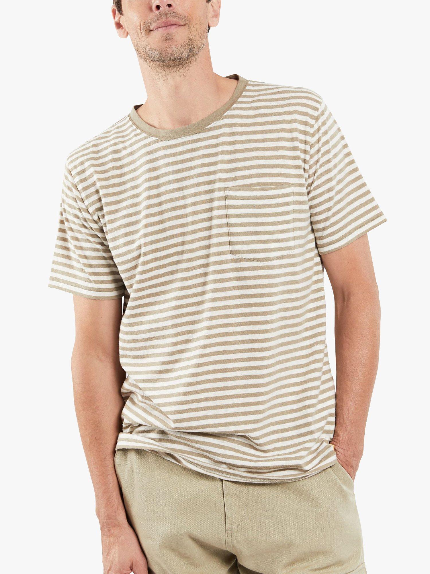 Armor Lux MC Héritage Stripe T-Shirt, Argile E23/Nature