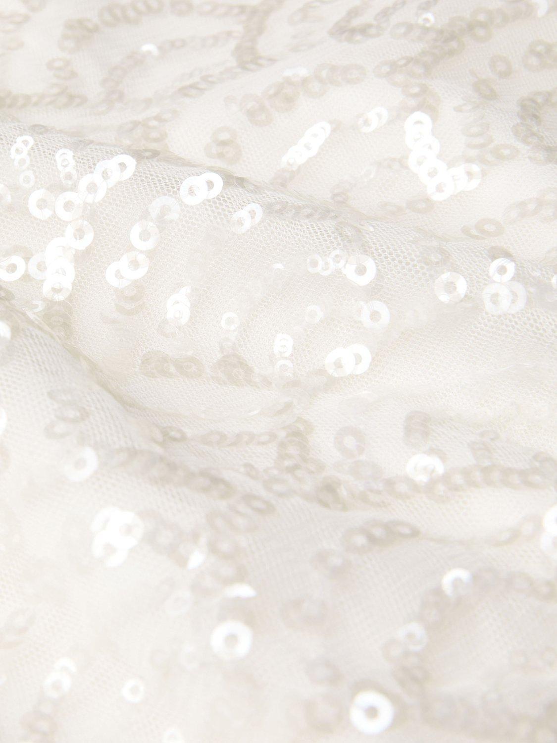 Product image 3 of 5, which shows Monsoon Kids' Truth Deco Cape Sleeve Jumpsuit, Ivory, 3-4 years