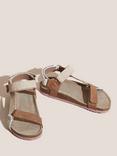 White Stuff Trek Footbed Sandals, Tan/Multi