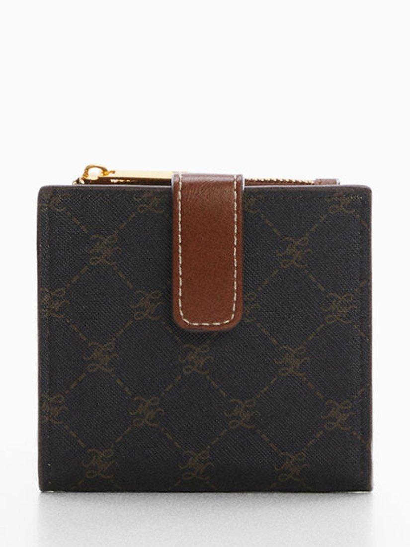 Product image 1 of 1, which shows Mango Yvonne Small Wallet, Medium Brown, One Size