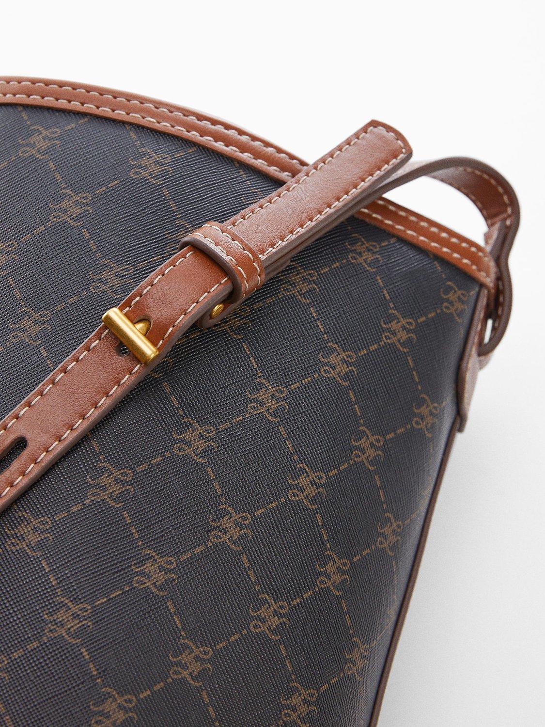 Product image 3 of 6, which shows Mango Yvonne Shoulder Bag, Brown, One Size