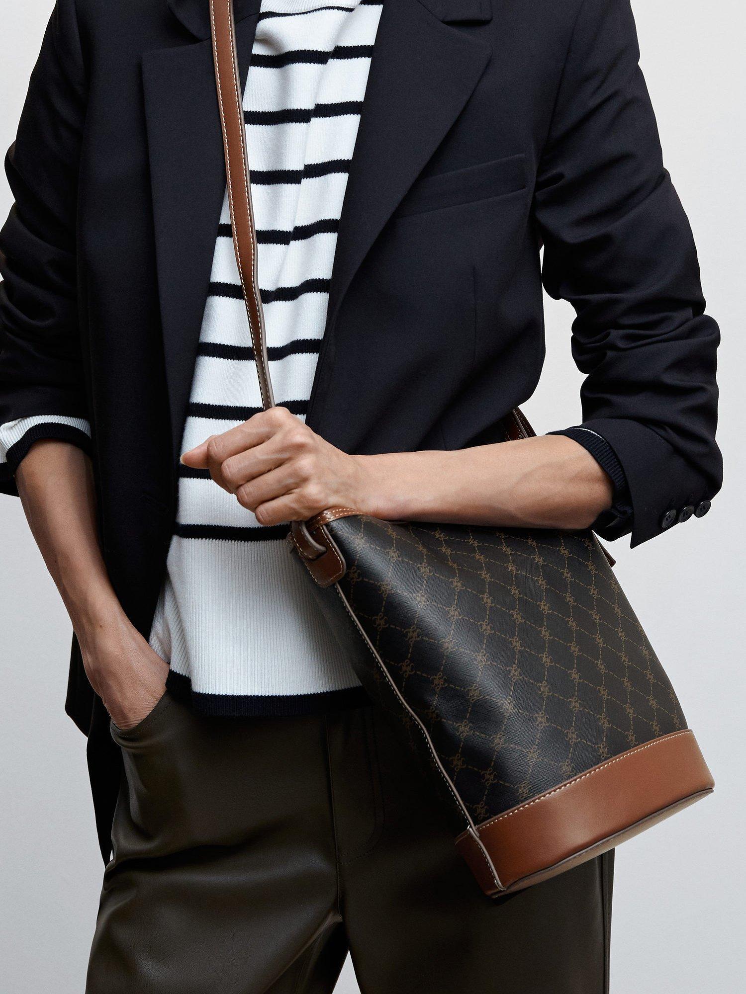 Product image 6 of 6, which shows Mango Yvonne Shoulder Bag, Brown, One Size
