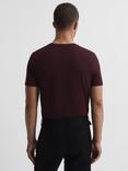 Reiss Bless Crew Neck T-Shirt, Bordeaux