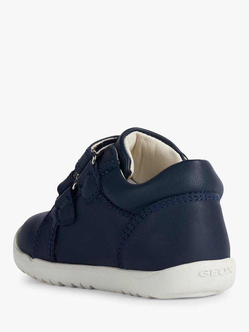 Product image 3 of 6, which shows Geox Kids' Macchia Riptape Pre-Walker Trainers, Navy, EU19