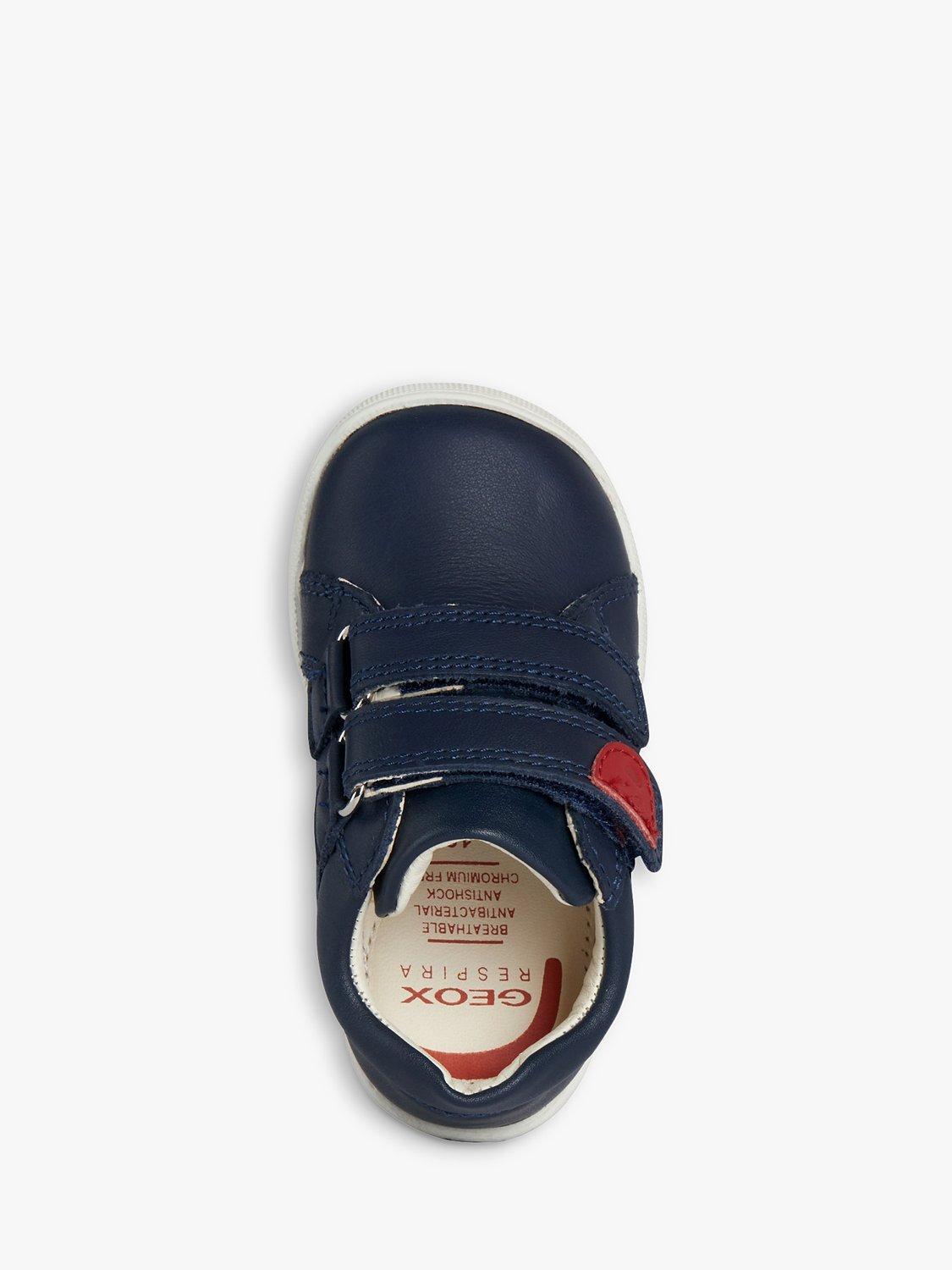 Product image 5 of 6, which shows Geox Kids' Macchia Riptape Pre-Walker Trainers, Navy, EU19