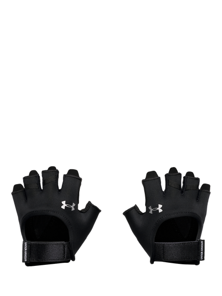 Under Armour Women's Gym Gloves, Black // Silver