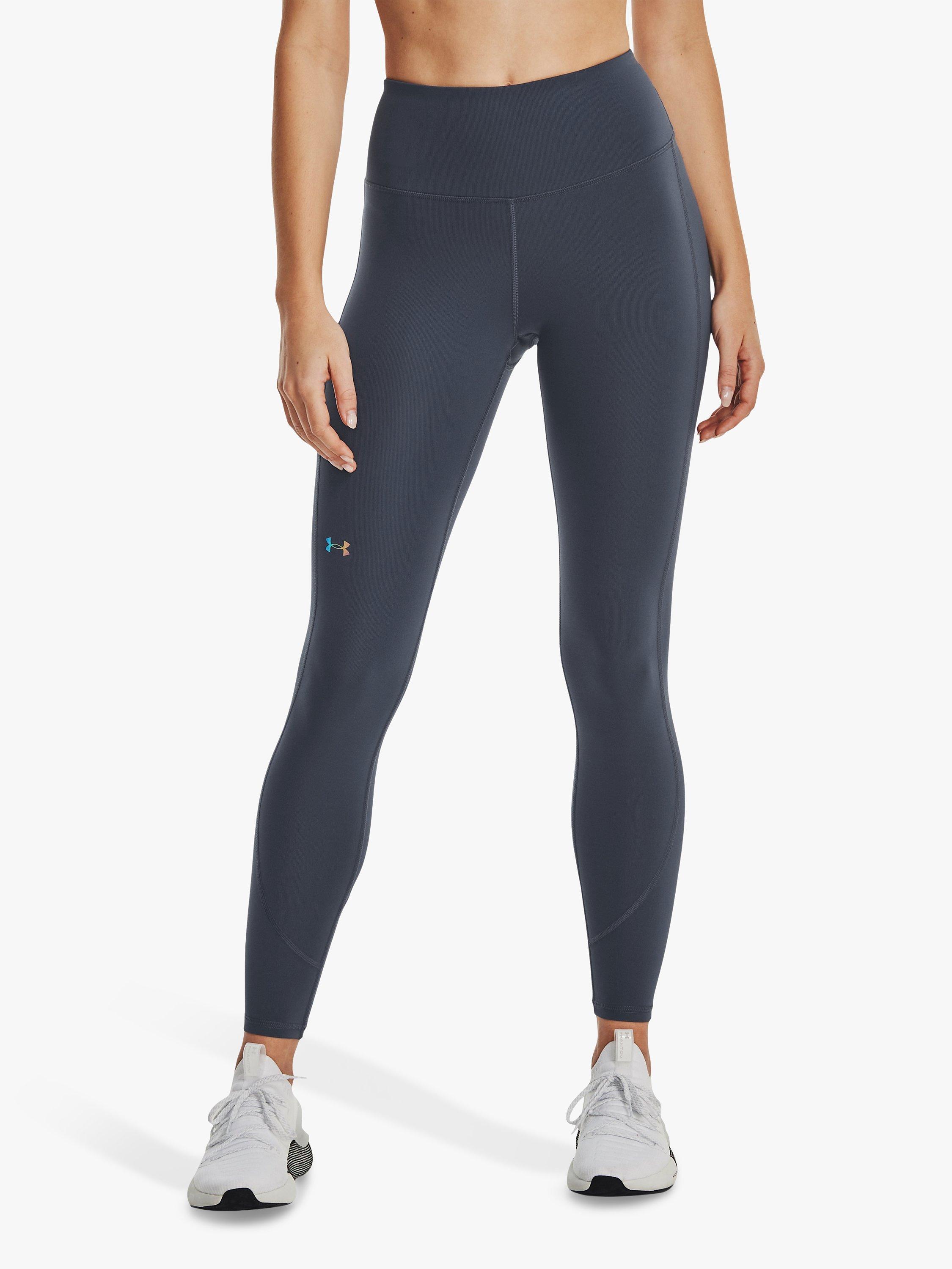 Under Armour RUSH™ No-Slip Waistband Gym Leggings, Downpour Grey