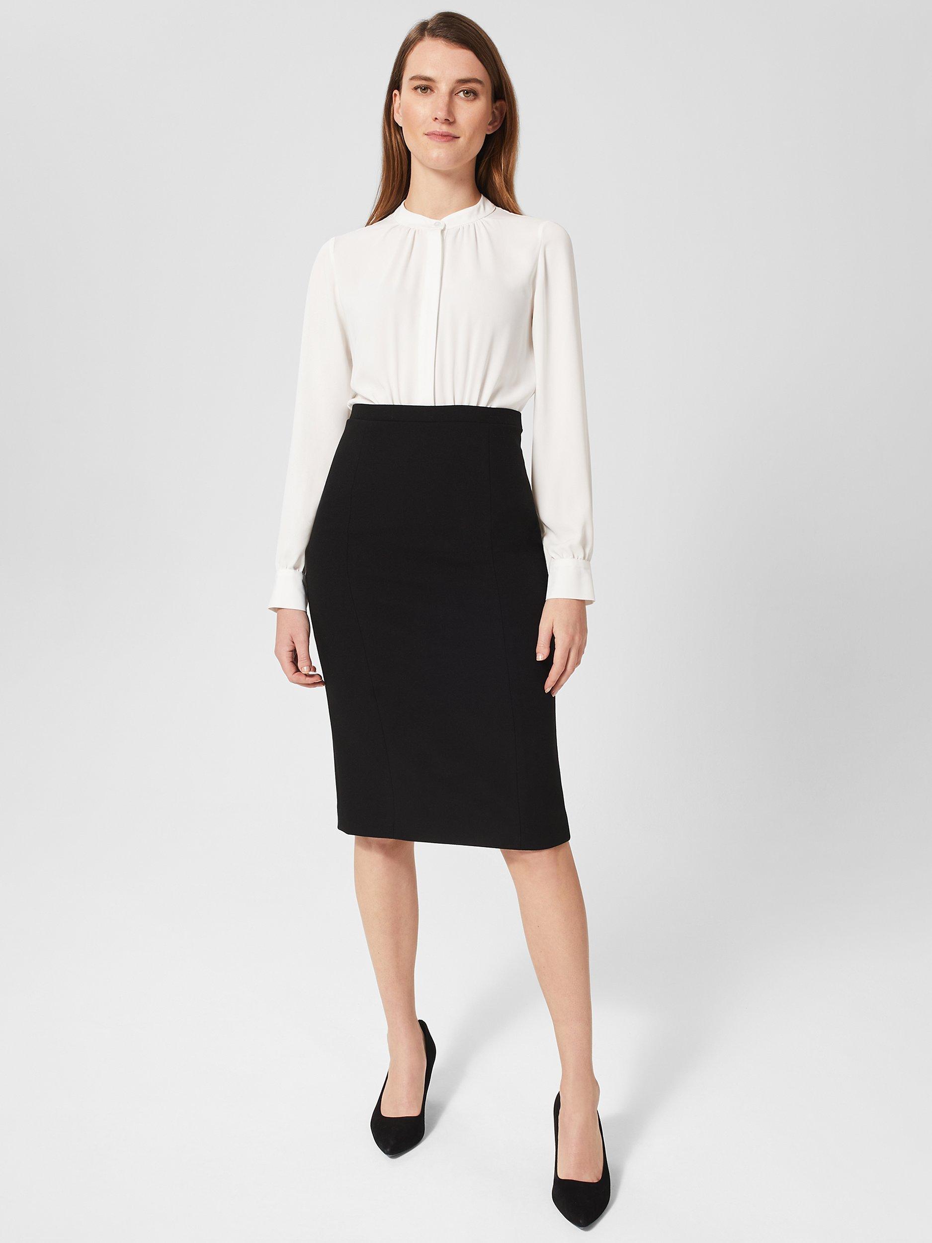 Hobbs Bella Contrast Dress, Ivory/Black