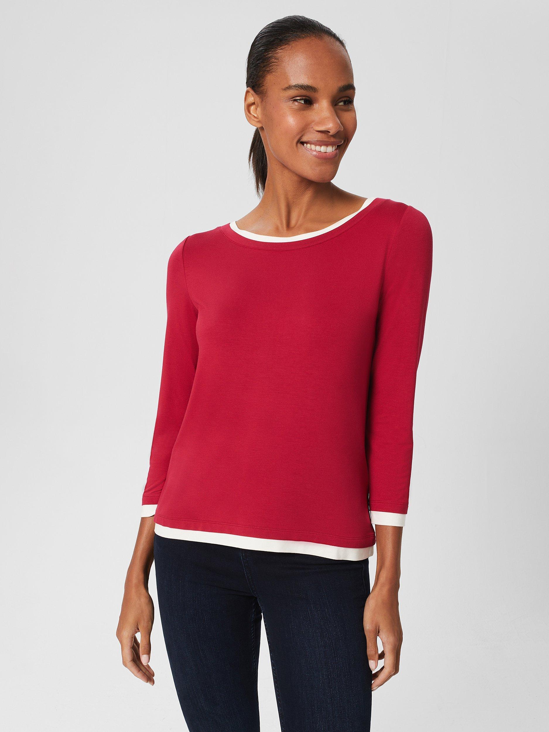 Hobbs Delaney Top, Cranberry Pink