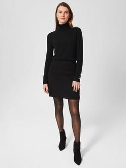 Hobbs Mia A-Line Mini Skirt, Black, Black